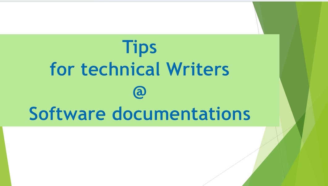 Tips for Technical Writers