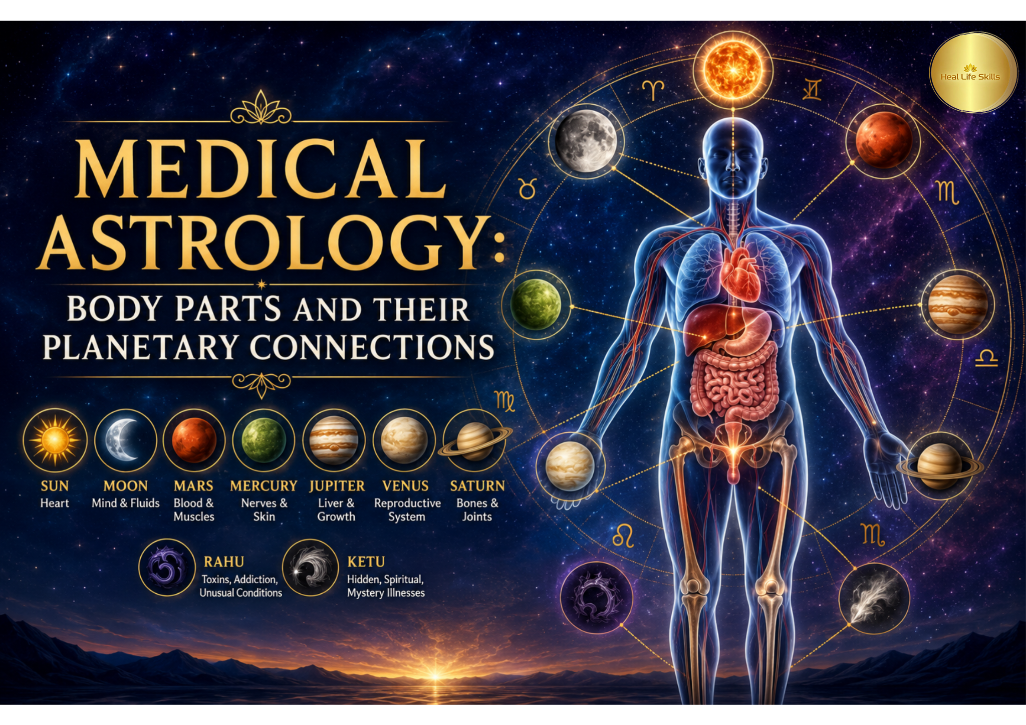 Medical Astrology Body Parts and their planetery connections